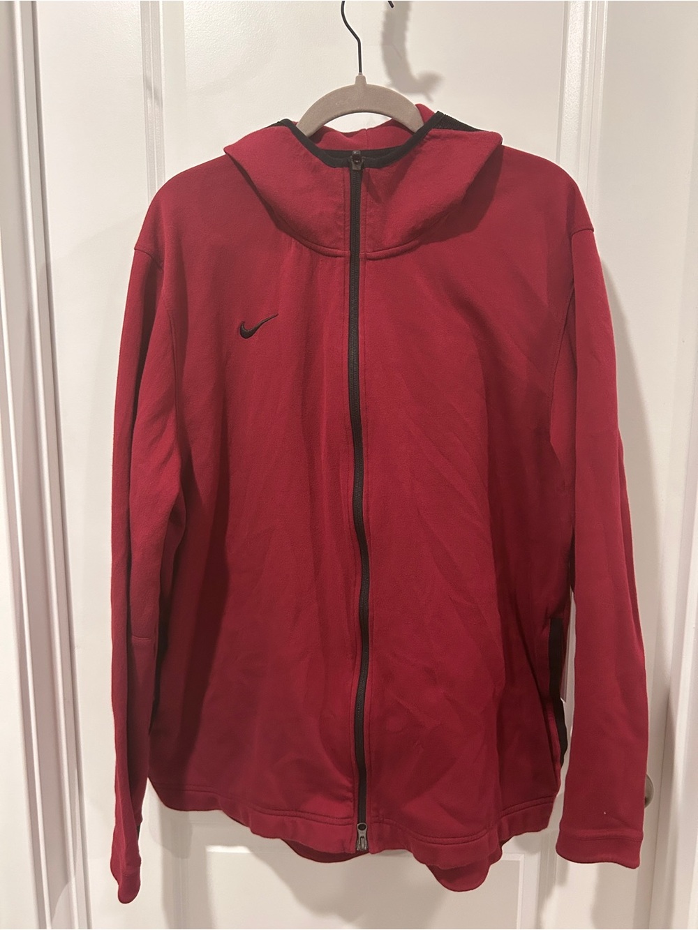 Nike Maroon/Red Full-Zip Hoodie Jacket